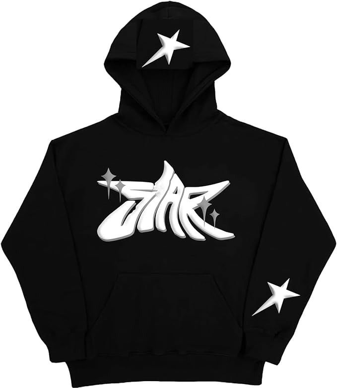 printed black hoodie1